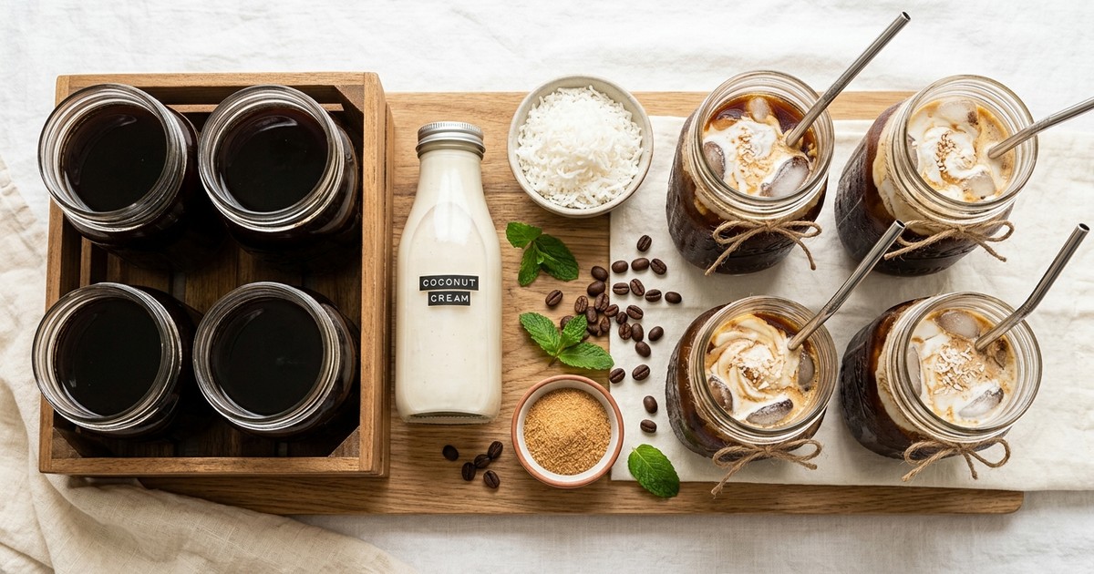Batch-Prep Coconut Cream Cold Brew Concentrate (5-Day Keto)