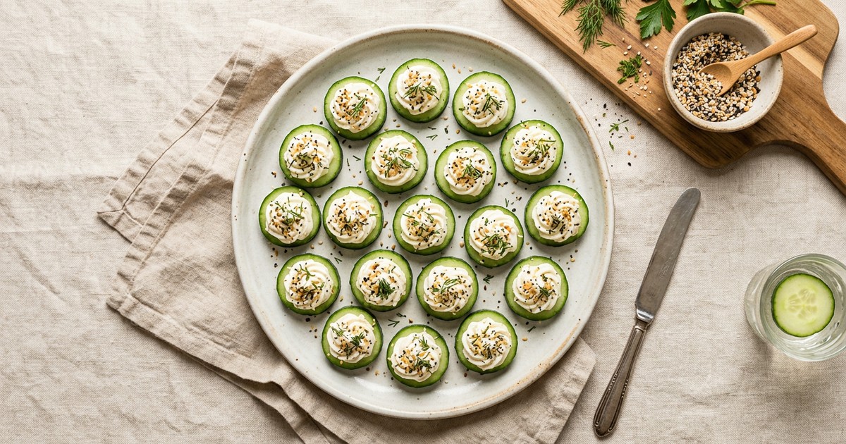 Cucumber Cream Cheese Bites
