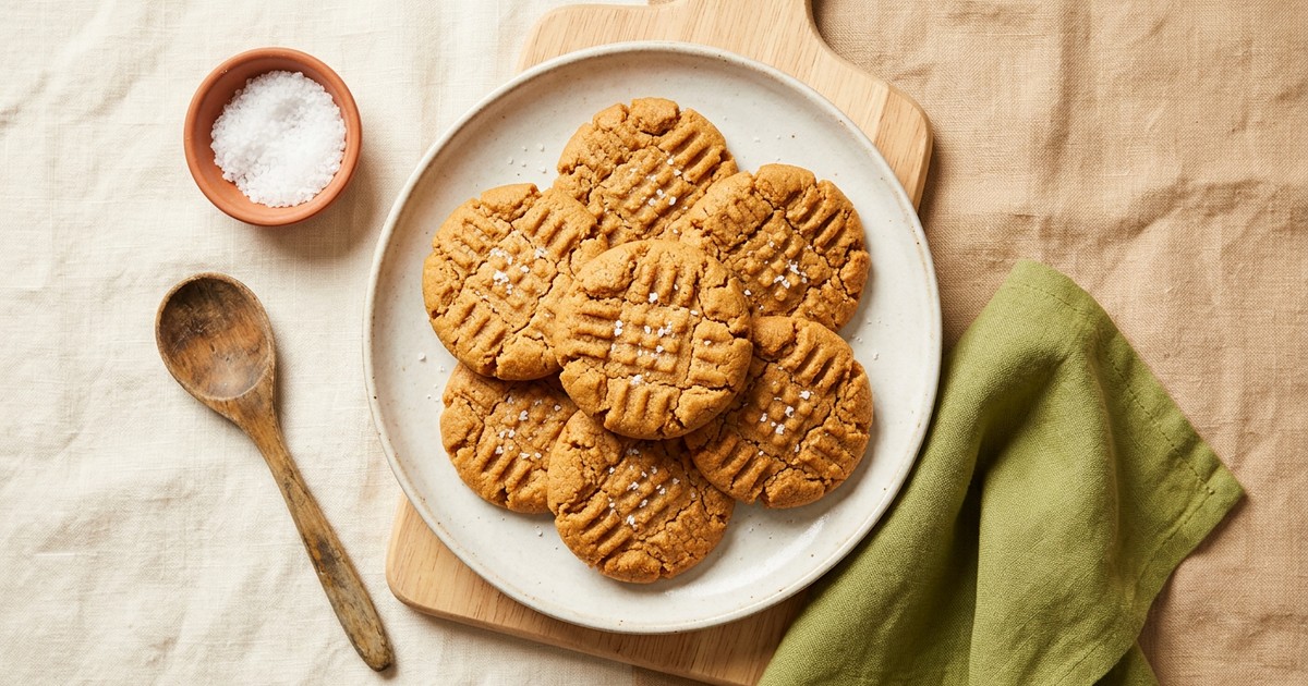 3-Ingredient Peanut Butter Cookies