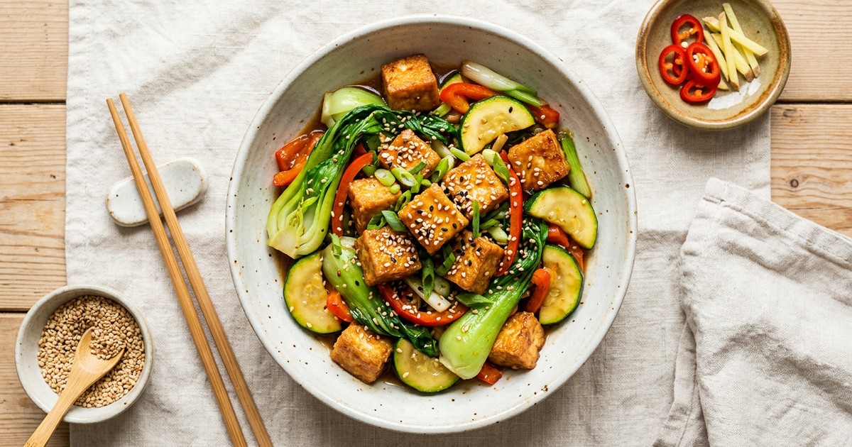 Sesame Ginger Tofu Stir-Fry