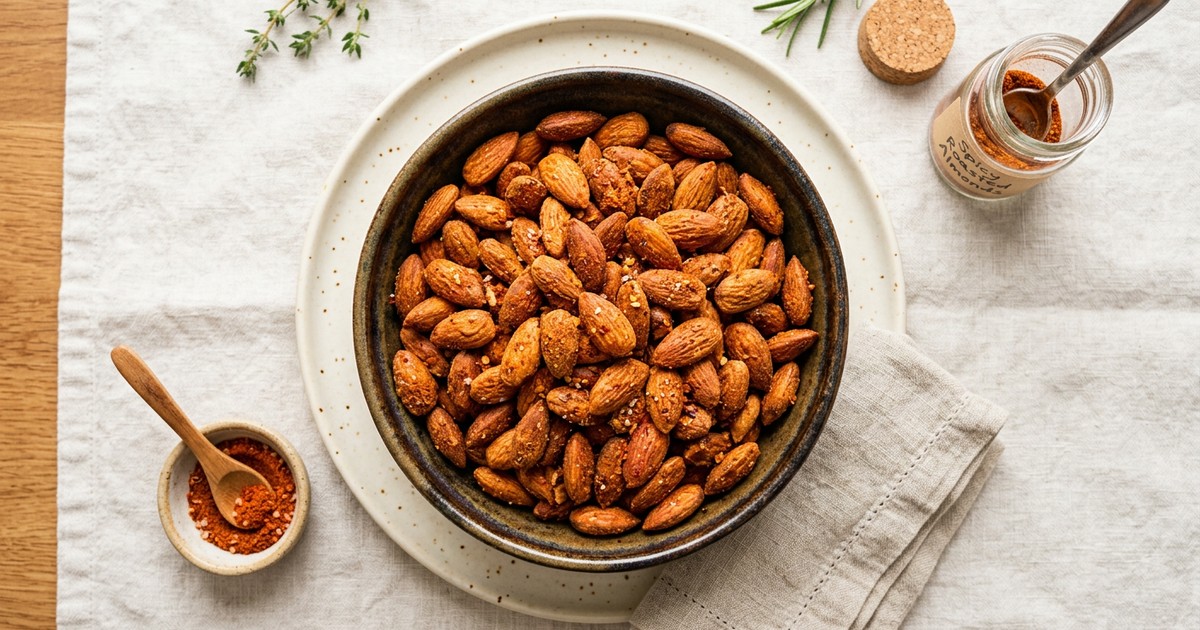 Spicy Roasted Almonds