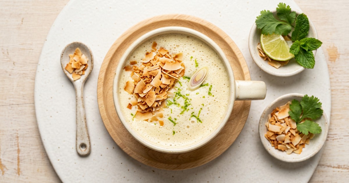 Thai Toasted Coconut and Lemongrass Latte