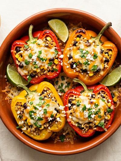 Cheese-Stuffed Bell Peppers
