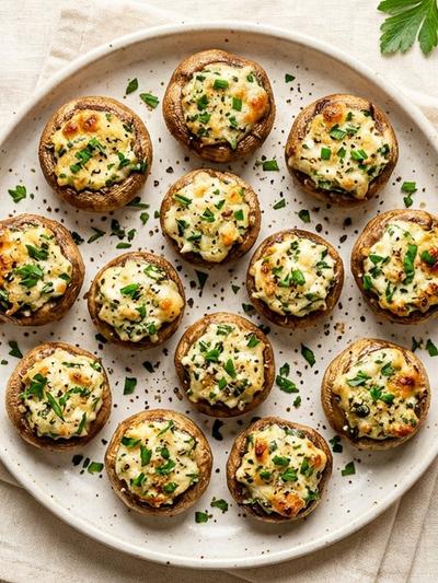 Cream Cheese Stuffed Mushrooms