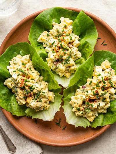 Egg Salad Lettuce Wraps