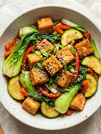 Sesame Ginger Tofu Stir-Fry
