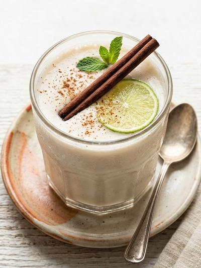 Spiced Coconut Horchata with Cinnamon and Lime