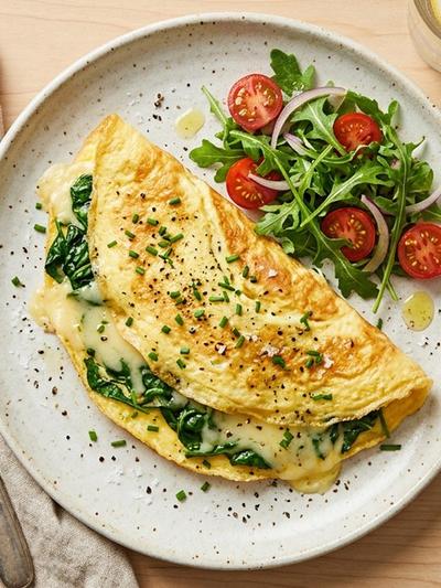 Spinach and Gruyere Omelet
